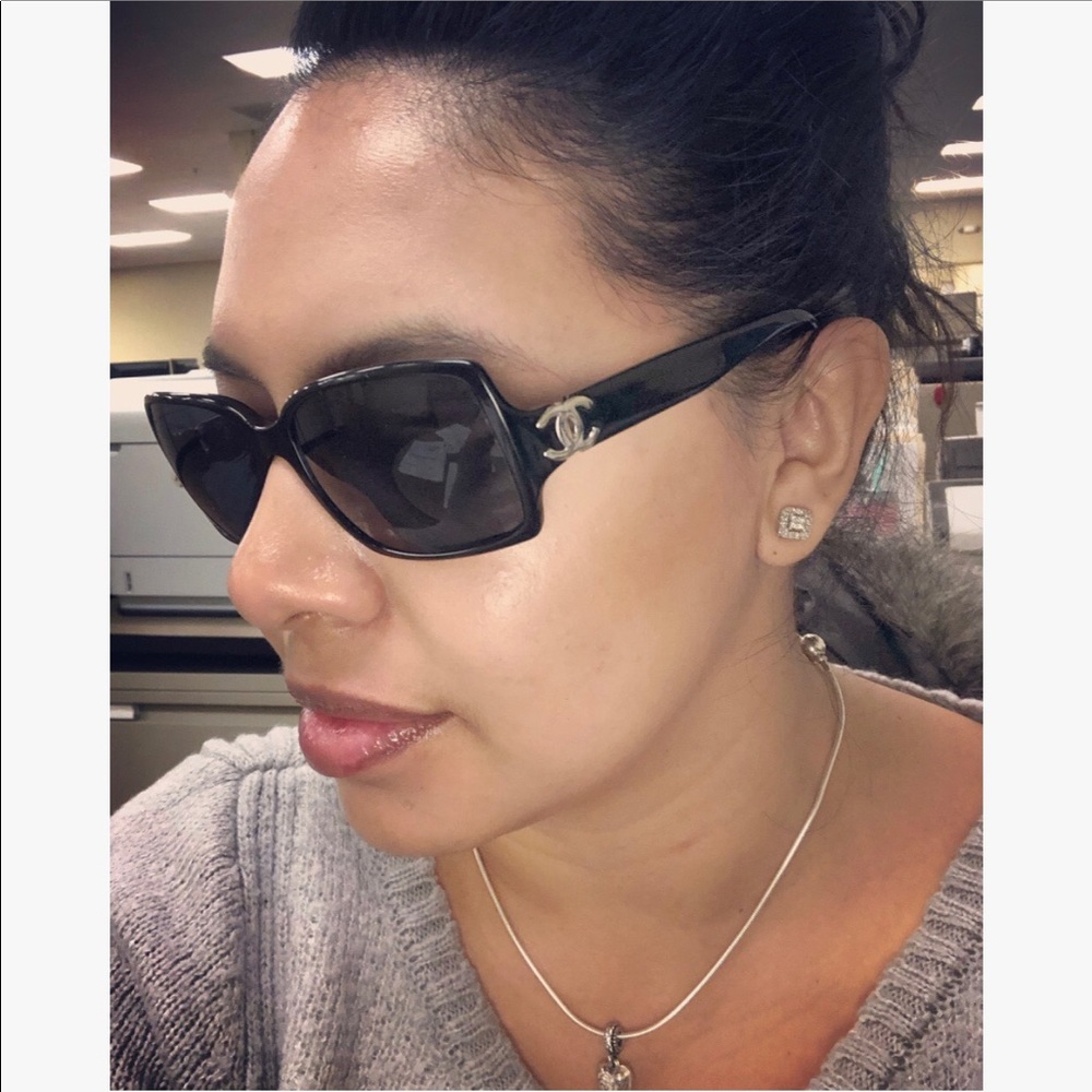 Classic black Chanel sunglasses